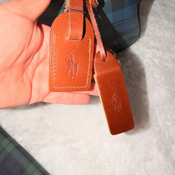 Ralph Lauren Tartan Plaid Boston bag set - Picture 8 of 16